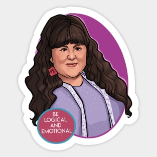 Be Logical and Emotional Sticker